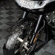 HOGWORKZ® Gloss Forged Carbon Fiber Front Fender for Harley® Touring on bike