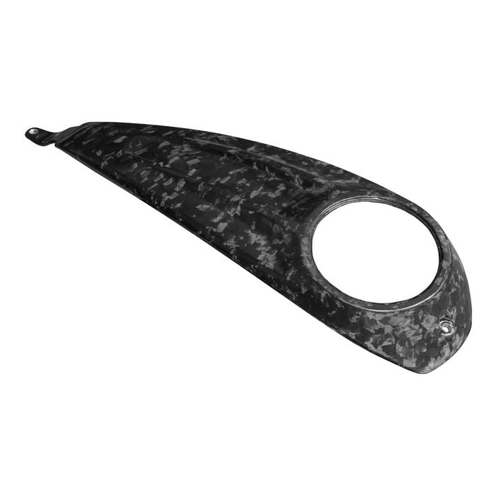 HOGWORKZ® Gloss Forged Carbon Fiber Tank Topper Dash for Harley® Touring angle