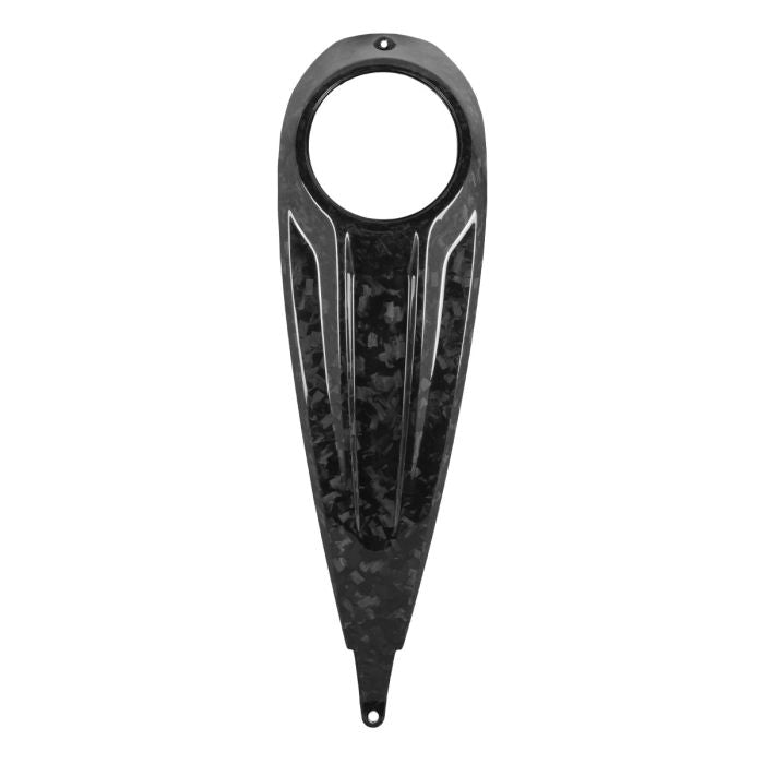 HOGWORKZ® Gloss Forged Carbon Fiber Tank Topper Dash for Harley® Touring front