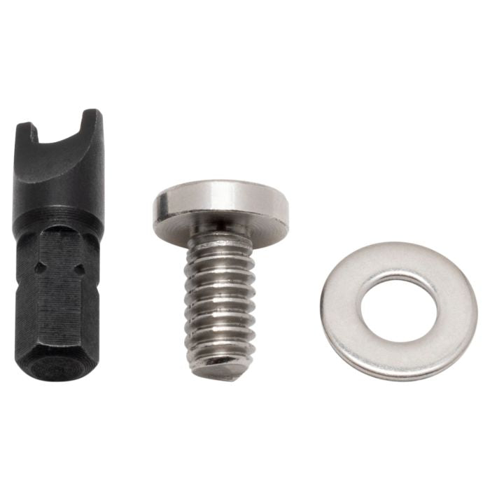 HOGWORKZ Anti-Theft Security Seat Bolt fro harley in polished metal up