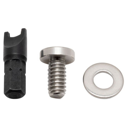 HOGWORKZ Anti-Theft Security Seat Bolt fro harley in polished metal up