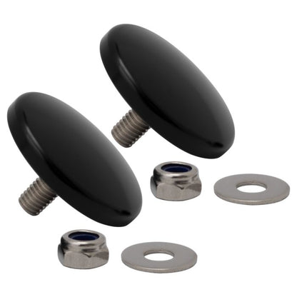 Black Fairing Mirror Hole Plugs for Harley® Street Glide from HOGWORKZ®