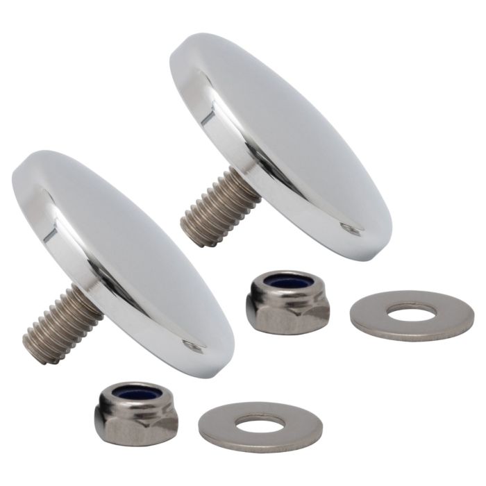 Chrome Fairing Mirror Hole Plugs for Harley® Street Glide from HOGWORKZ®