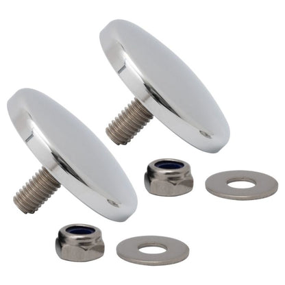 Chrome Fairing Mirror Hole Plugs for Harley® Street Glide from HOGWORKZ®