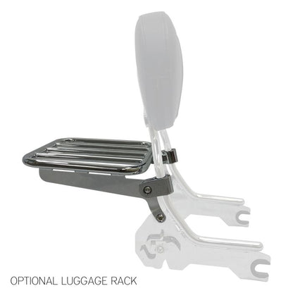 Harley Softail Chrome Sissy Bar Luggage Rack add on for '18-'23 from HOGWORKZ