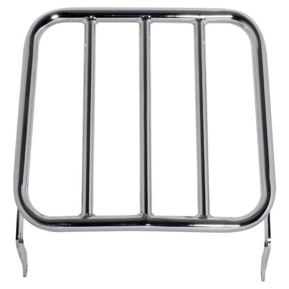 Harley Softail Chrome Luggage Rack Add-On for Sissy Bar Backrest '18-'23 from hogworkz top view