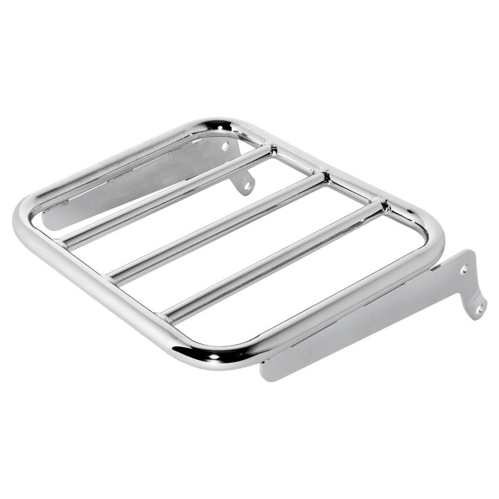 Harley Softail Chrome Luggage Rack Add-On for Sissy Bar Backrest '18-'23 from hogworkz