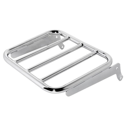 Harley Softail Chrome Luggage Rack Add-On for Sissy Bar Backrest '18-'23 from hogworkz