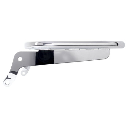 Harley Softail Chrome Luggage Rack Add-On for Sissy Bar Backrest '18-'23 from hogworkz side view