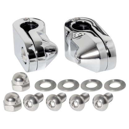 Harley Softail Chrome Luggage Rack Add-On for Sissy Bar Backrest '18-'23 from hogworkz hardware clamps