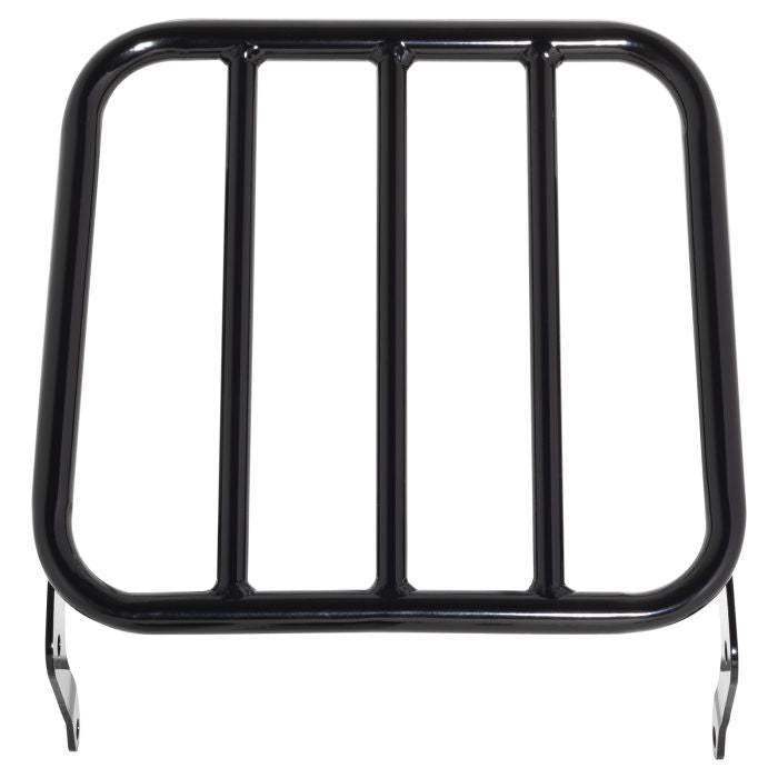Harley Softail Black Luggage Rack Add-On for Sissy Bar Backrest from hogworkz top view