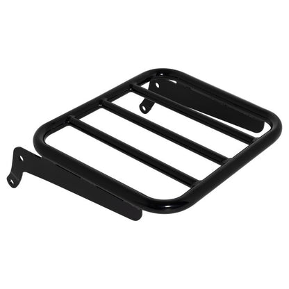 Harley Softail Black Luggage Rack Add-On for Sissy Bar Backrest from hogworkz right angle