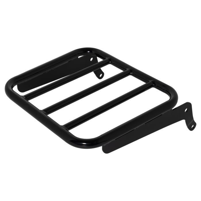 Harley Softail Black Luggage Rack Add-On for Sissy Bar Backrest from hogworkz