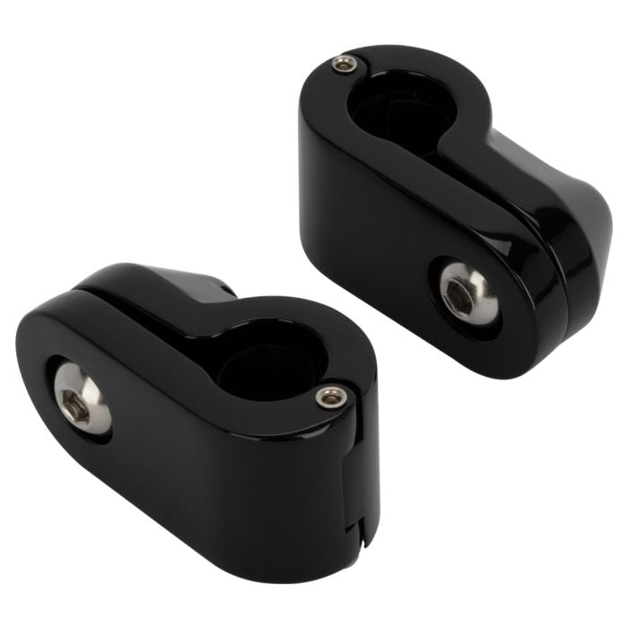 Black Luggage Rack Add-On for Harley® Low Rider / Sport Glide from HOGWORKZ clamp