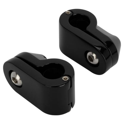 Black Luggage Rack Add-On for Harley® Low Rider / Sport Glide from HOGWORKZ clamp
