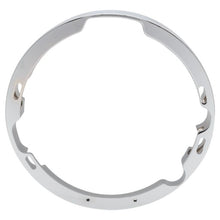 Chrome Raked 7” Headlight Bezel for Harley-Davidson® Touring '94+ from HOGWORKZ front angle