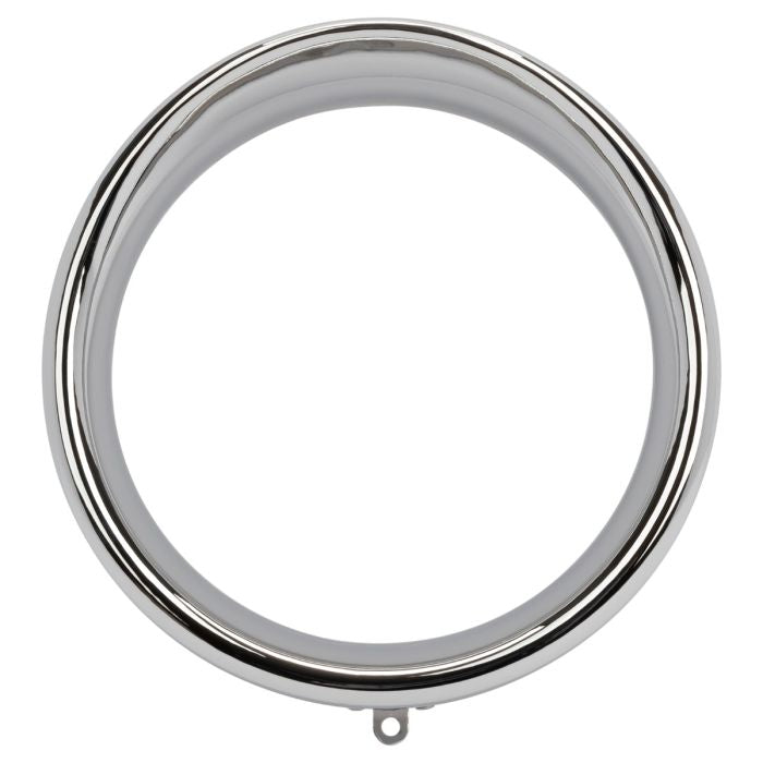 Chrome 7" Headlight Visor Trim Ring for Harley-Davidson® Softail or Freewheeler FLRT from HOGWORKZ® front