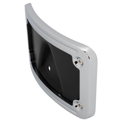 Chrome Laydown / Curved License Plate Mount for Harley-Davidson® Motorcycles from HOGWORKZ side