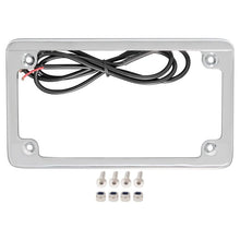 Chrome LED Low Profile License Plate Frame for Harley-Davidson® Motorcycles from HOGWORKZ