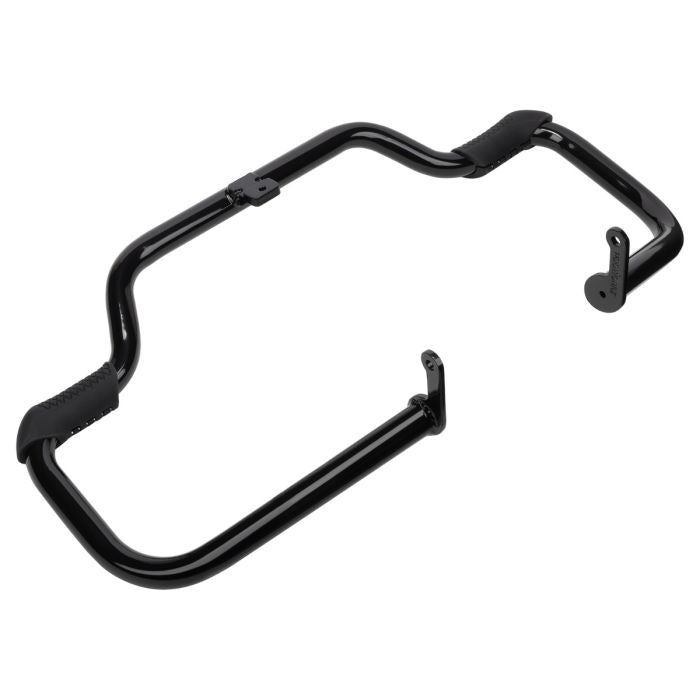 Harley® Softail Flat Black Mustache Engine Guard / Crash Bar angle