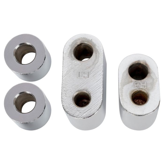 Chrome 3/4" Driver Floorboard Extension Kit for Harley  brackets