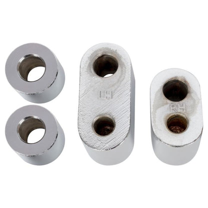 Chrome 3/4" Driver Floorboard Extension Kit for Harley  brackets