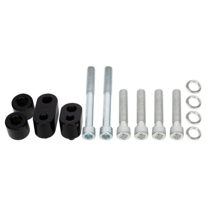 Black 3/4" Driver Floorboard Extension Kit for Harley