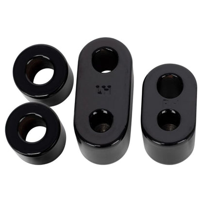 Black 3/4" Driver Floorboard Extension Kit for Harley brackets