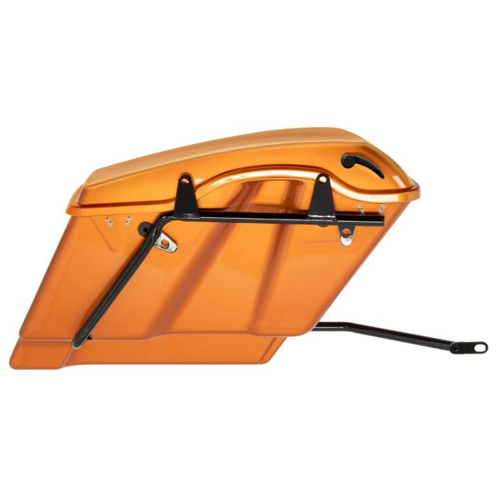 Harley® Softail Conversion Brackets for Touring Saddlebags in Black from HOGWORKZ on amber whiskey bag