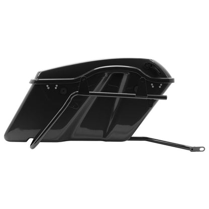 Daytona Blue Pearl Standard Saddlebag Conversion Kit w/ Black Hardware fits Harley® Softail '84-'17
