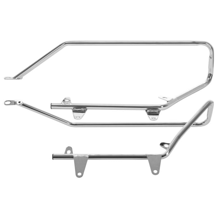 Chrome Harley® Softail Conversion Brackets for Hard Saddlebags from HOGWORKZ top view