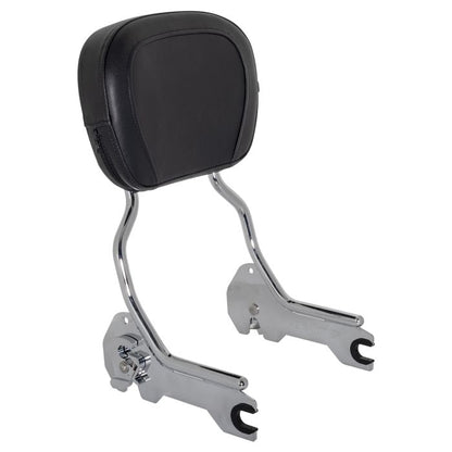 Harley Softail Chrome Sissy Bar Backrest for '18-'23 from HOGWORKZ left angle