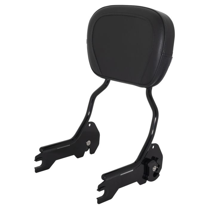 Harley® Softail Black Sissy Bar Backrest for '18-'23 from HOGWORKZ right angle