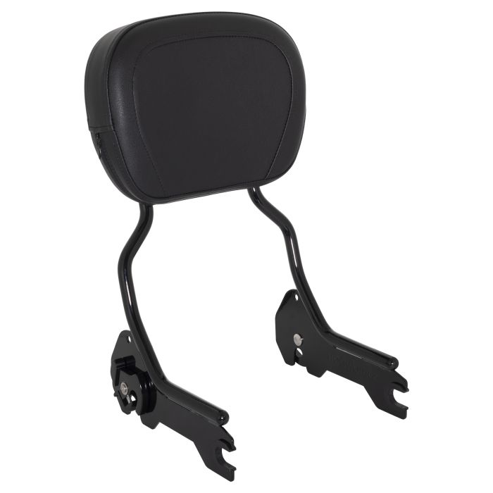 Harley® Softail Black Sissy Bar Backrest for '18-'23 from HOGWORKZ angle
