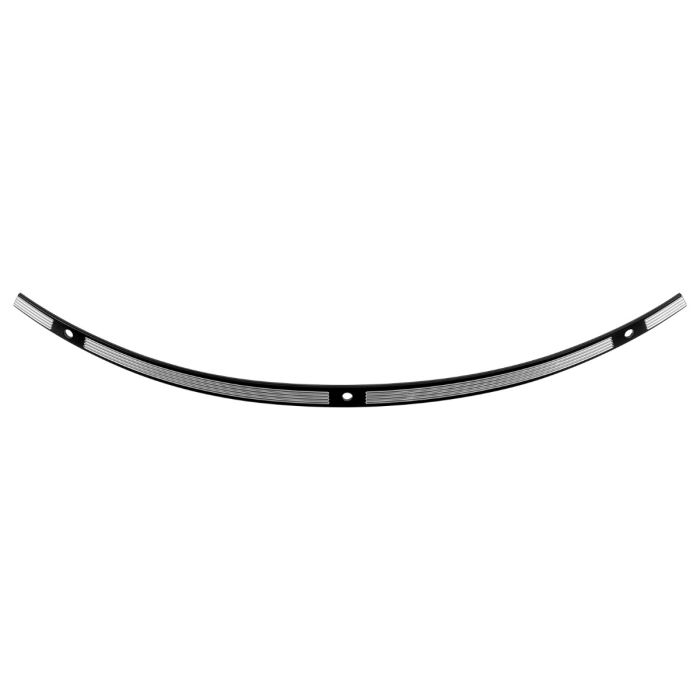 Harley '14+ Touring Contrast Cut Billet Windshield Trim in Black