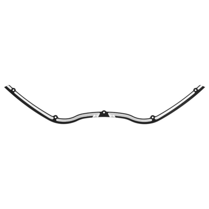 Harley '98-'13 Road Glide Contrast Cut Billet Windshield Trim in Black