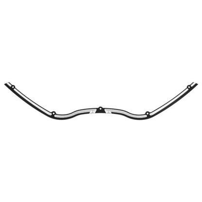 Harley '98-'13 Road Glide Contrast Cut Billet Windshield Trim in Black