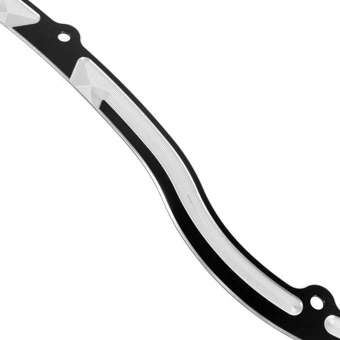 Harley® '98-'13 Road Glide Contrast Cut Billet Windshield Trim in Black