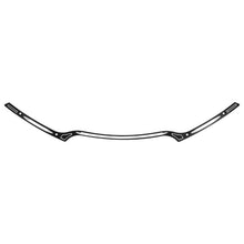 Hollow Cut Billet Windshield Trim in Black for Harley® Road Glide '15-'23