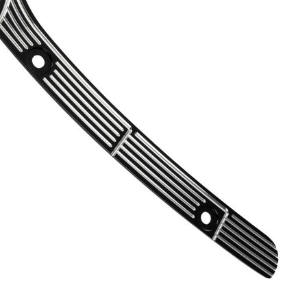 Harley® '15+ Road Glide 3rd Degree Billet Windshield Trim | Black screw hole