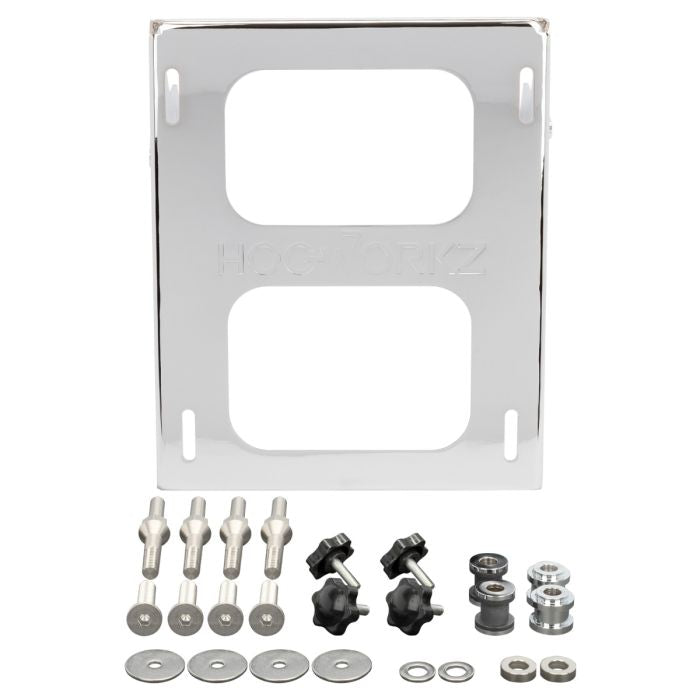 Chrome Solo Tour Pack Mount for Harley® Softail Deluxe / Heritage from HOGWORKZ kit