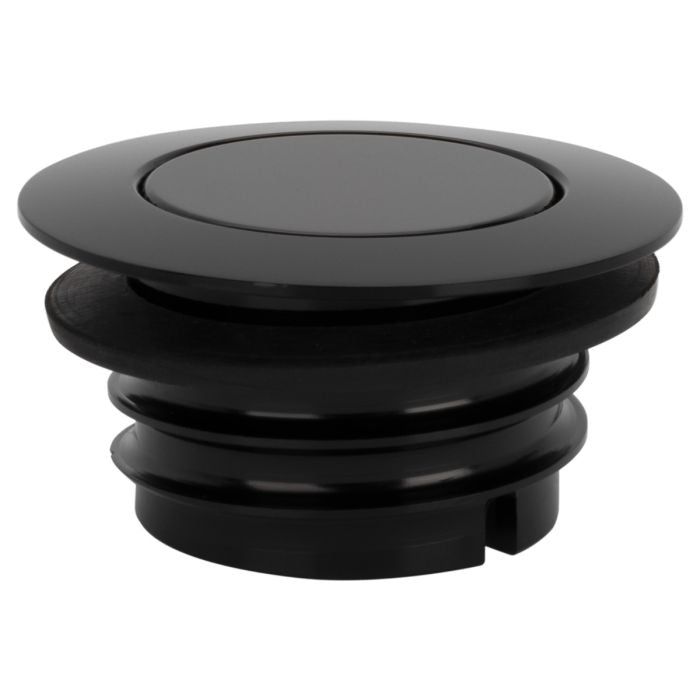 Black Flush Mount Pop-Up Gas Cap for Harley-Davidson® from HOGWORKZ® close up
