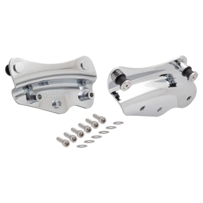 Chrome 4-Point Docking Hardware Kit for Harley® Touring '09-'13 | Replaces PN 54205-09A with hardware