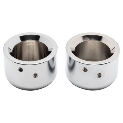 Harley® Front Axle Nut Cover smooth Chrome from HOGWORKZ inside