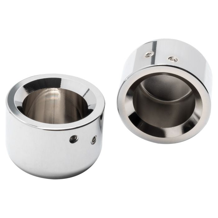 Harley® Front Axle Nut Cover smooth Chrome from HOGWORKZ inside