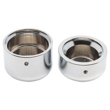 Softail and Dyna Rear Axle Nut Covers for Harley-Davidson in Chrome from HOGWORKZ inside