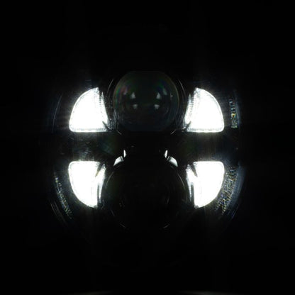 Harley® Breakout LED Black Headlight from HOGWORKZ near light