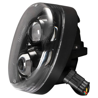 Harley® Breakout LED Black Headlight from HOGWORKZ angle