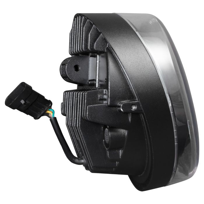 Harley® Breakout LED Black Headlight from HOGWORKZ left view