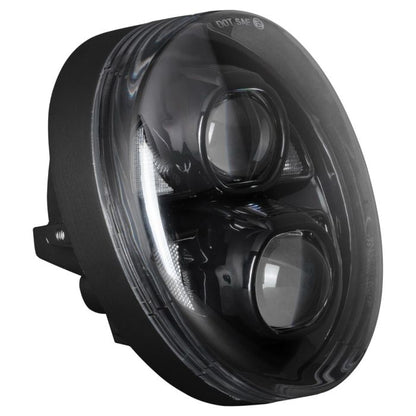 Harley® Breakout LED Black Headlight from HOGWORKZ side